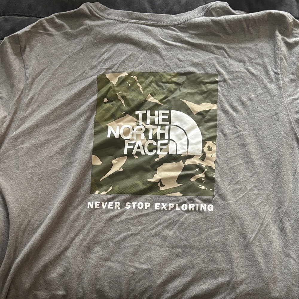 The North Face Olive Camouflage Long Sleeve Shirt